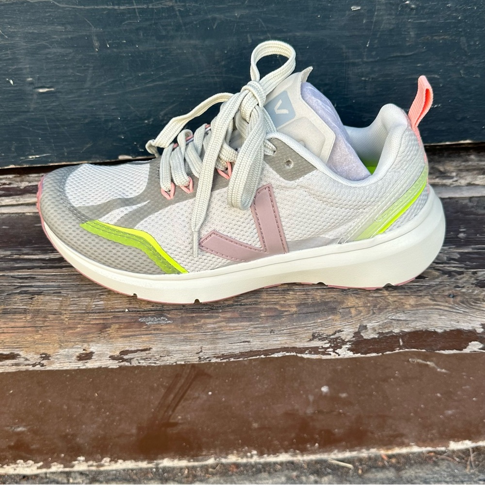 Veja Condor 2 Natural Parme Jaune Fluo Sneakers